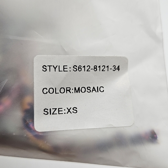 NWT Gypsy 05 swim Mosaic print bikini top only size xs - Picture 10 of 11